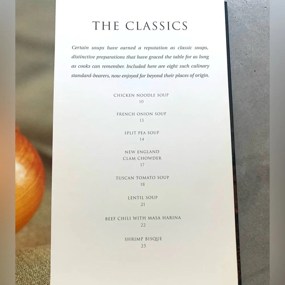 Williams Sonoma Soup cookbook